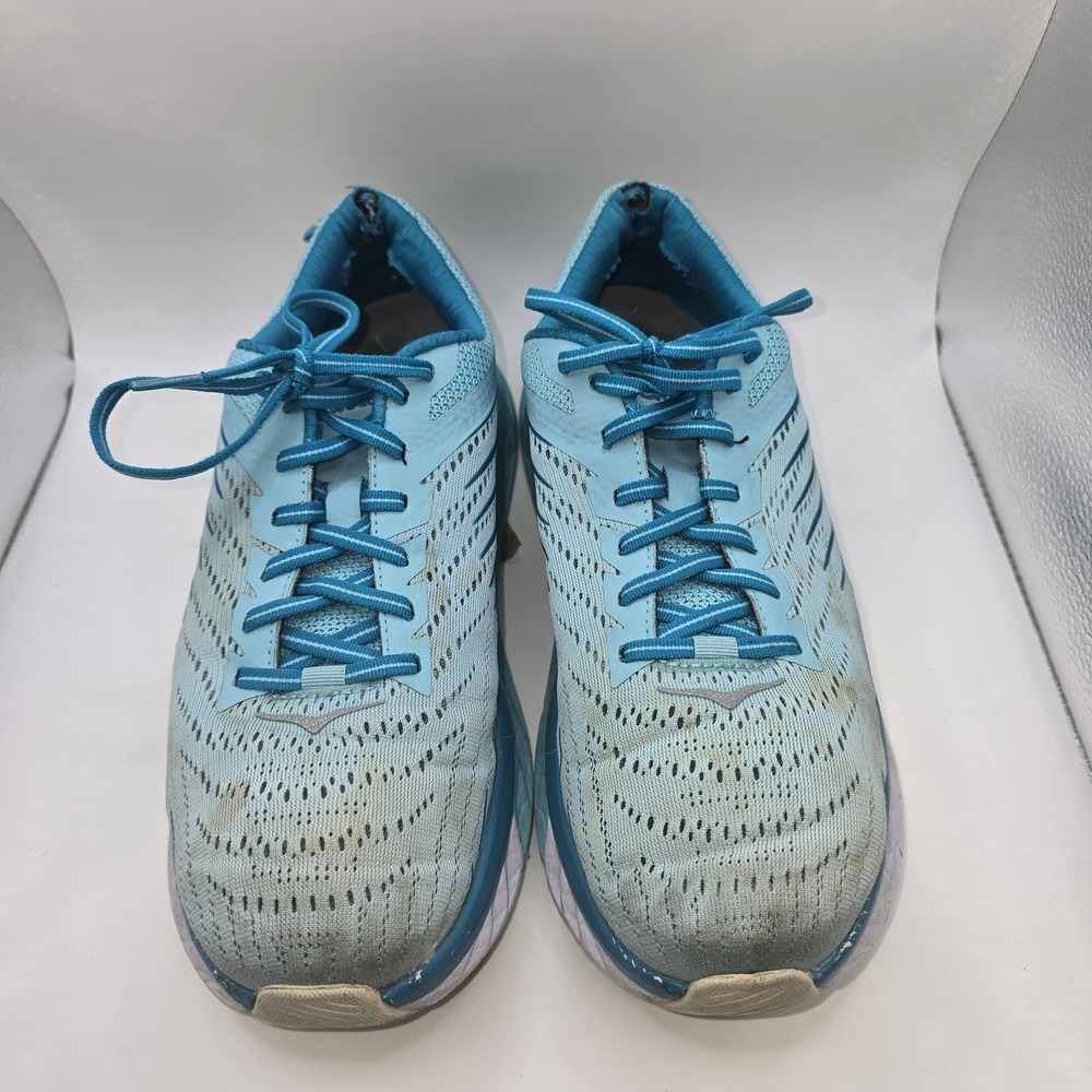 Hoka One One Arahi 4 Size 10‎ Women's Running Blue Teal Workout Sneakers - Picture 2 of 8